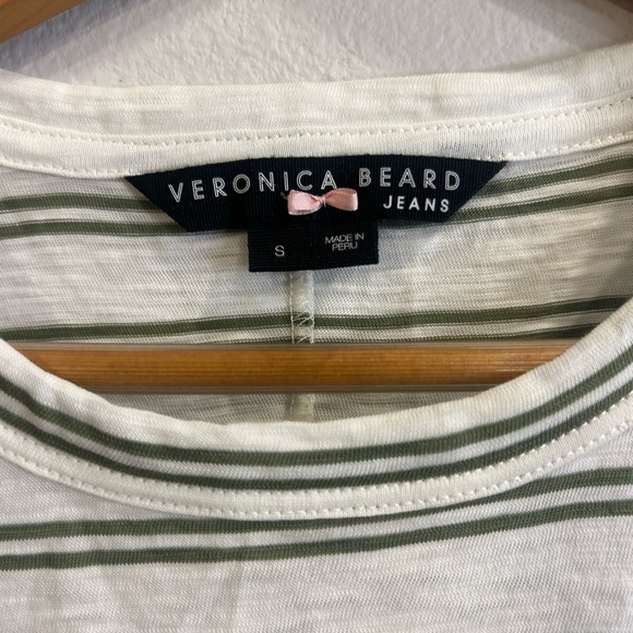 Veronica Beard Jeans Striped Sleeveless Pima Cotton Top Size S - Picture 3 of 6
